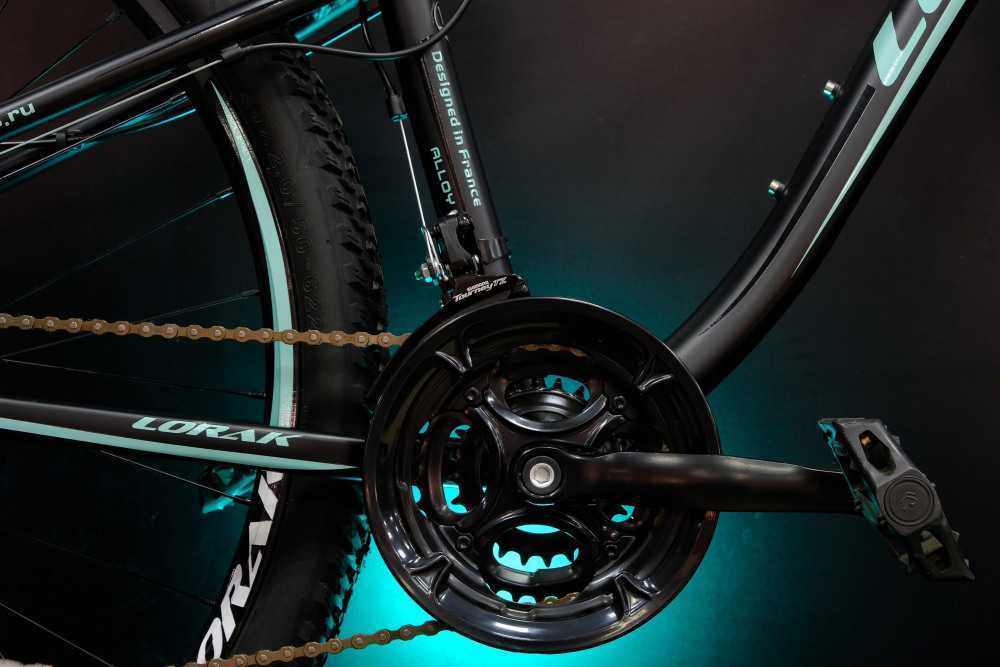 Lorak Glory 1000 Матовый Чёрный/Мятный рама 15 (на рост 141-160)