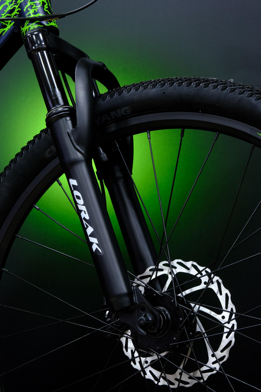 Lorak Shark 24 Black Матовый Синий/Зелёный