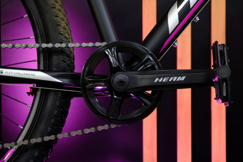 HEAM MATRIX 26 GIRL DISK Матовый Чёрный/Розовый рама 19 (на рост 171-182)