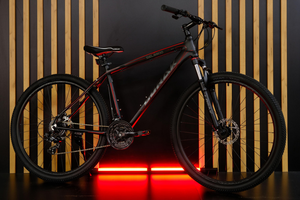 LORAK Sel 8800 NEW Матовый Чёрный/Красный рама 19 (на рост 171-182)